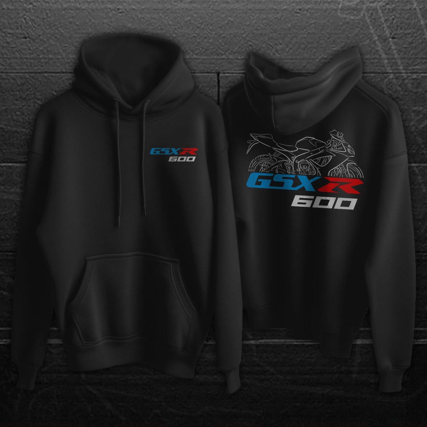Suzuki GSX-R 600 Inspired Hoodie - Motorcycle Sweatshirt