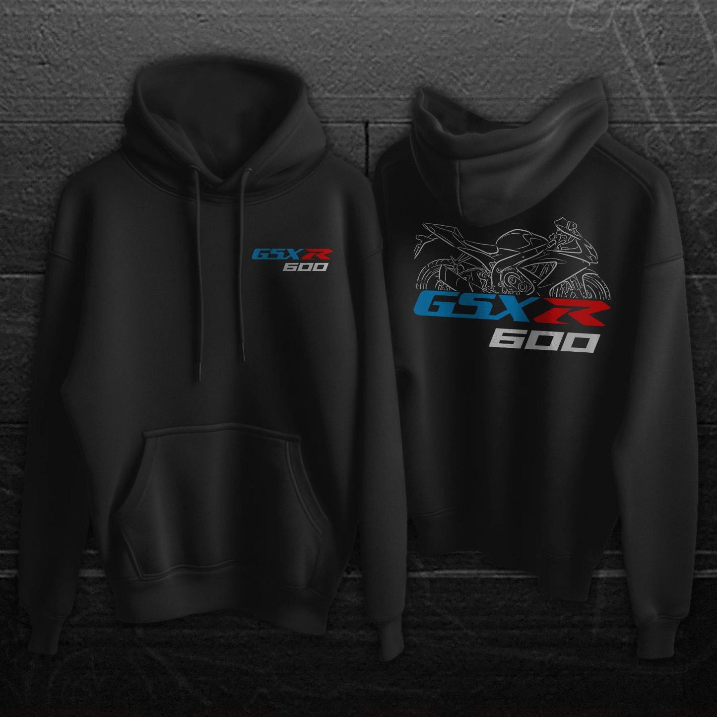 Suzuki GSX-R 600 Inspired Hoodie - Motorcycle Sweatshirt