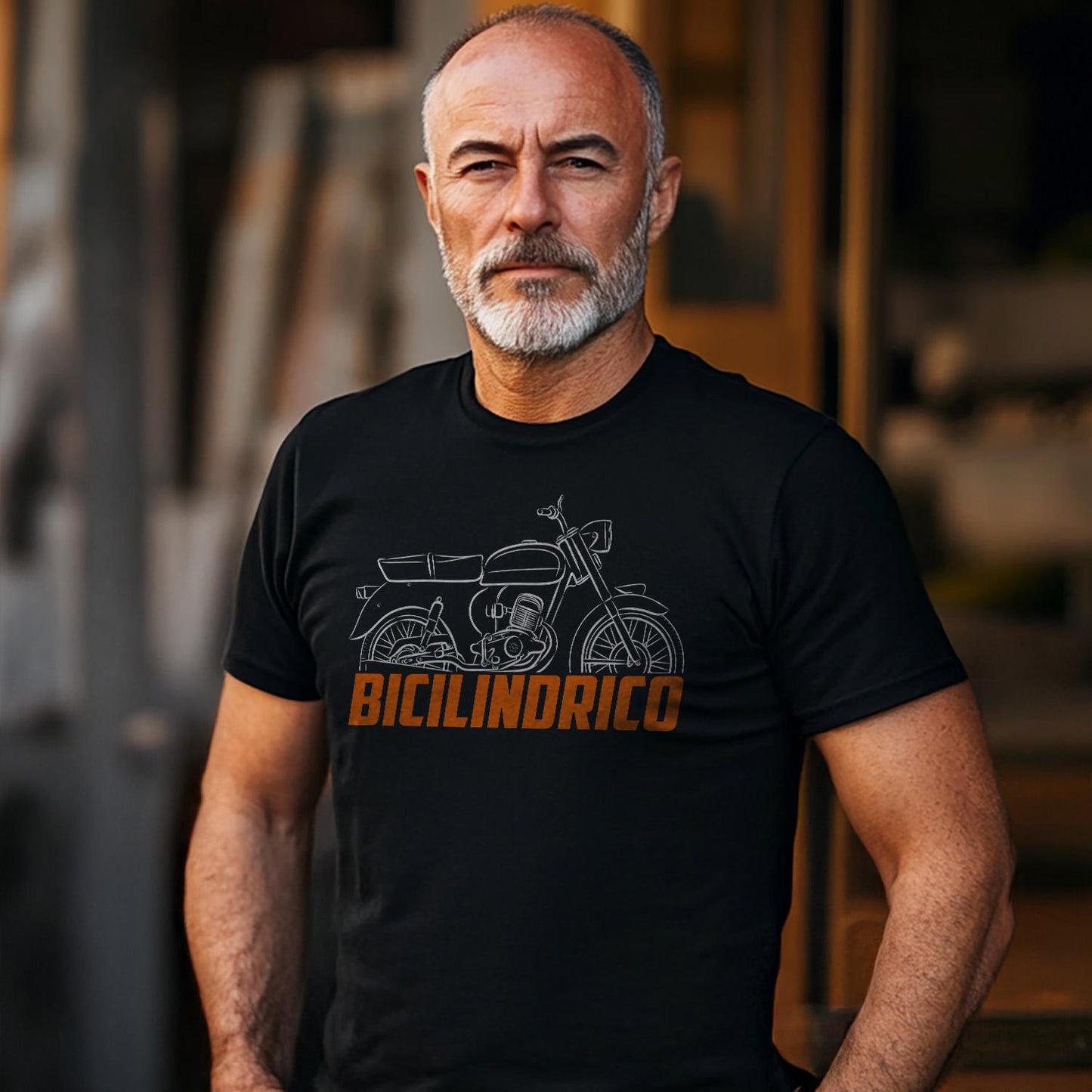 Laverda 200 Bicilindrico 1962 - 1976 Inspired T-Shirt - Motorcycle Tee Shirt for Riders