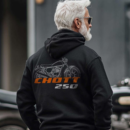 Laverda 250 Chott 1974 - 1976 Inspired Hoodie - Motorcycle Sweatshirt for Riders