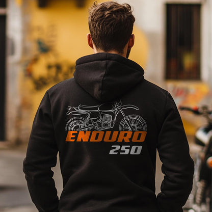 Laverda 250 Enduro Inspired Hoodie - Motorcycle Sweatshirt for Riders