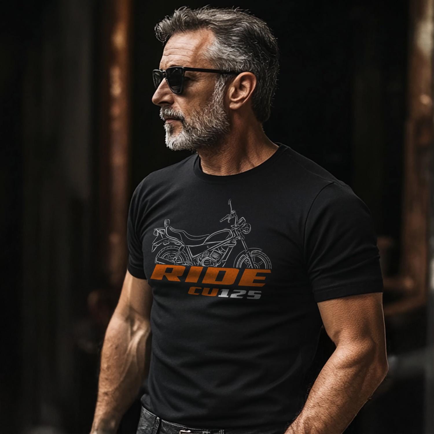 Laverda CU 125 Ride 1985 Inspired T-Shirt - Motorcycle Tee Shirt for Riders