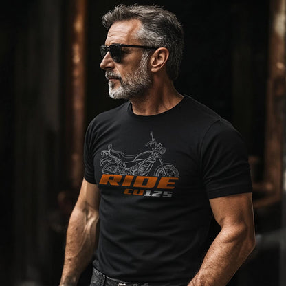Laverda CU 125 Ride 1985 Inspired T-Shirt - Motorcycle Tee Shirt for Riders