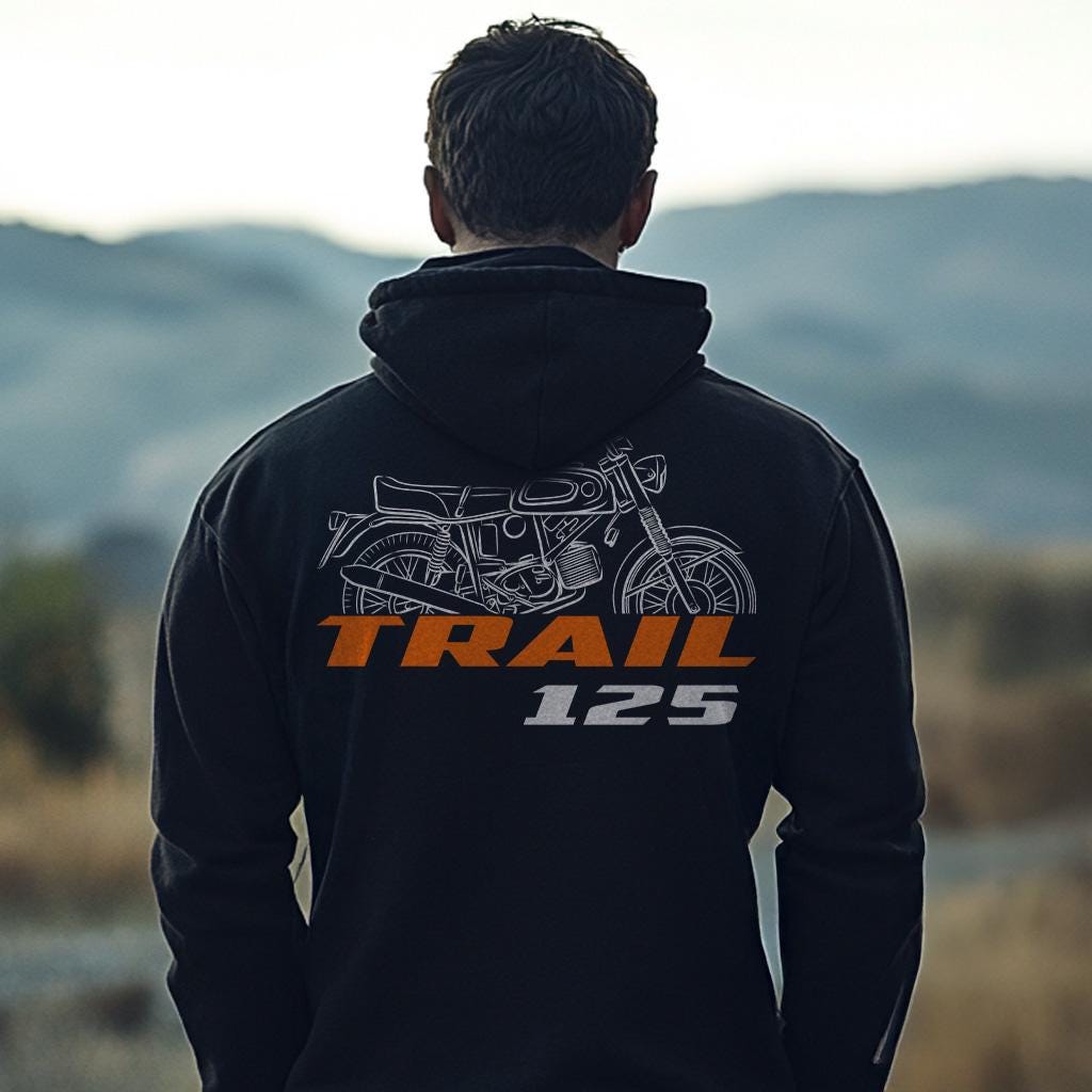 Laverda 125 Trail 1965 Inspired Hoodie - Motorcycle Sweatshirt for Riders