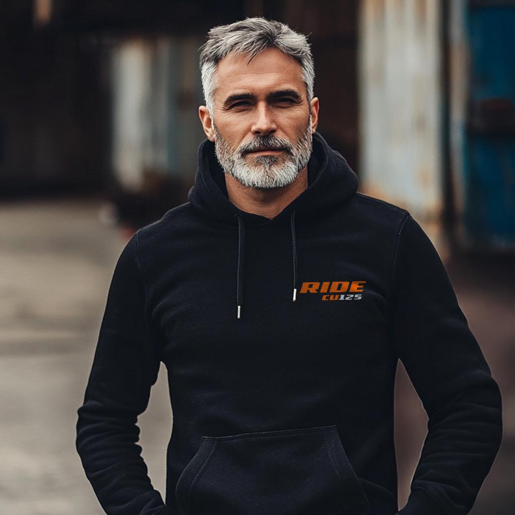 Laverda CU 125 Ride 1985 Inspired Hoodie - Motorcycle Sweatshirt for Riders