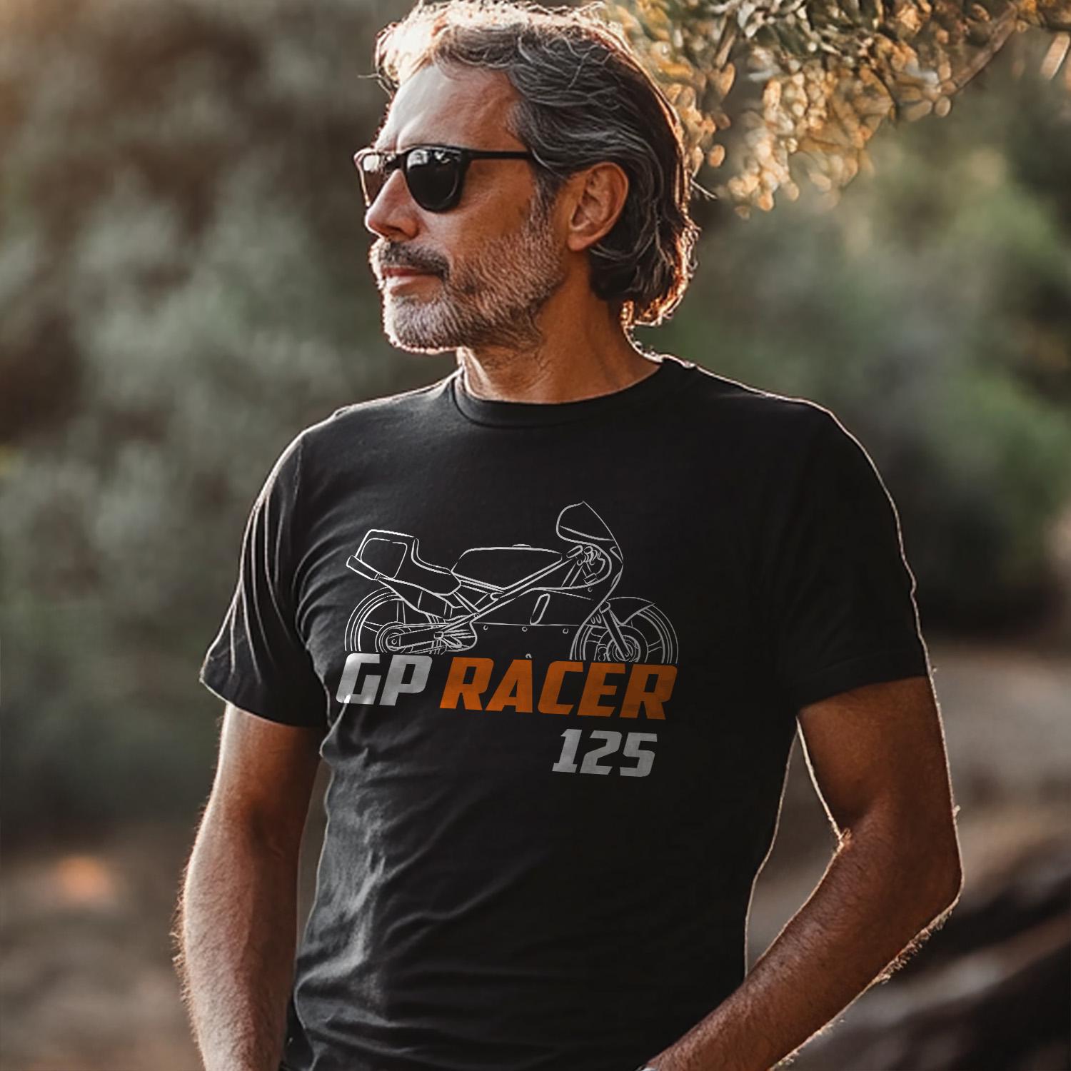 Laverda 125 GP Racer 1990 Inspired T-Shirt - Motorcycle Tee Shirt for Riders