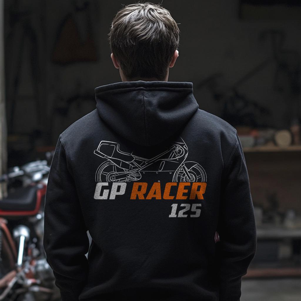 Laverda 125 GP Racer 1990 Inspired Hoodie - Motorcycle Sweatshirt for Riders