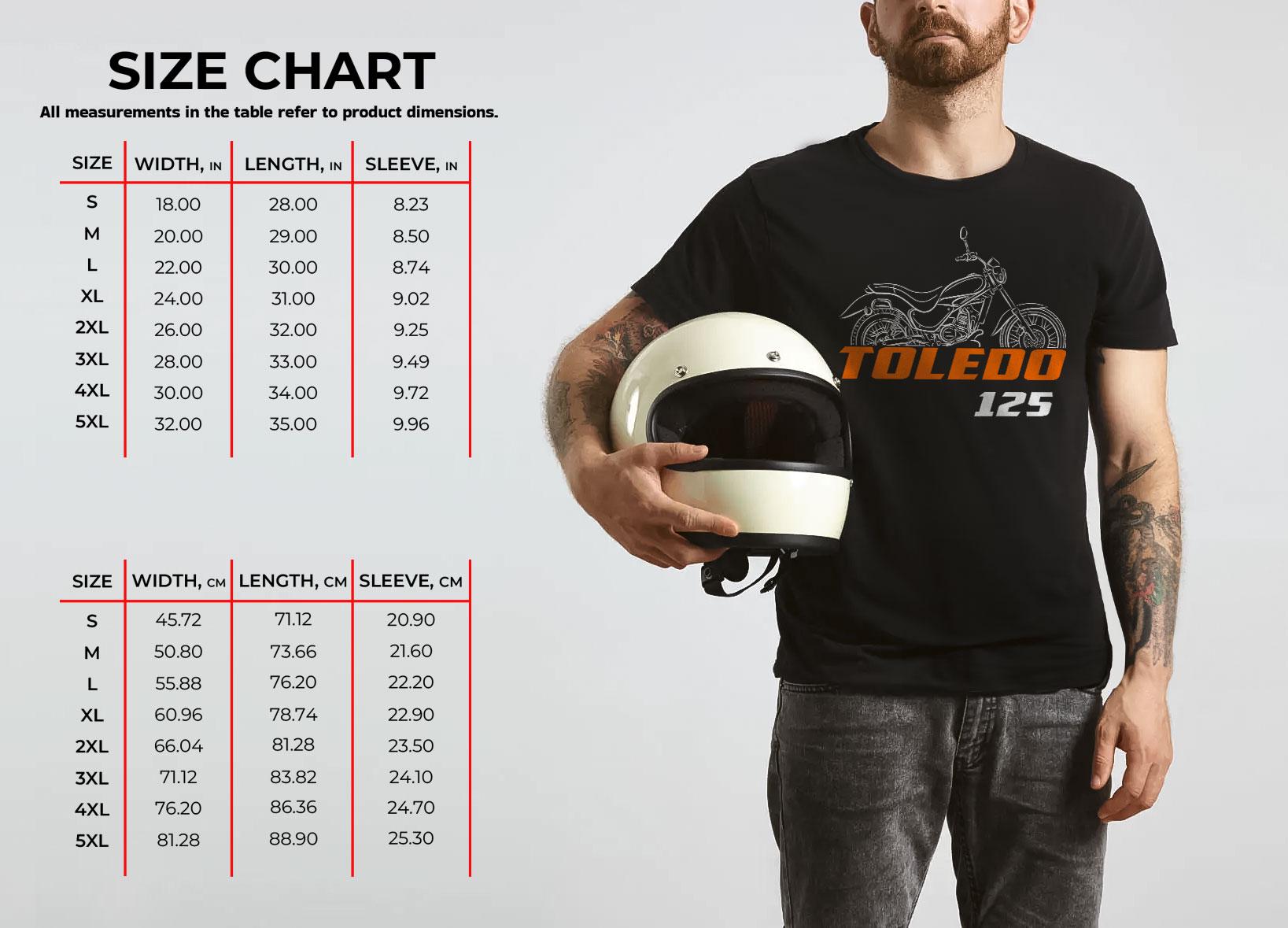 Laverda 125 Toledo 1989 Inspired T-Shirt - Motorcycle Tee Shirt for Riders