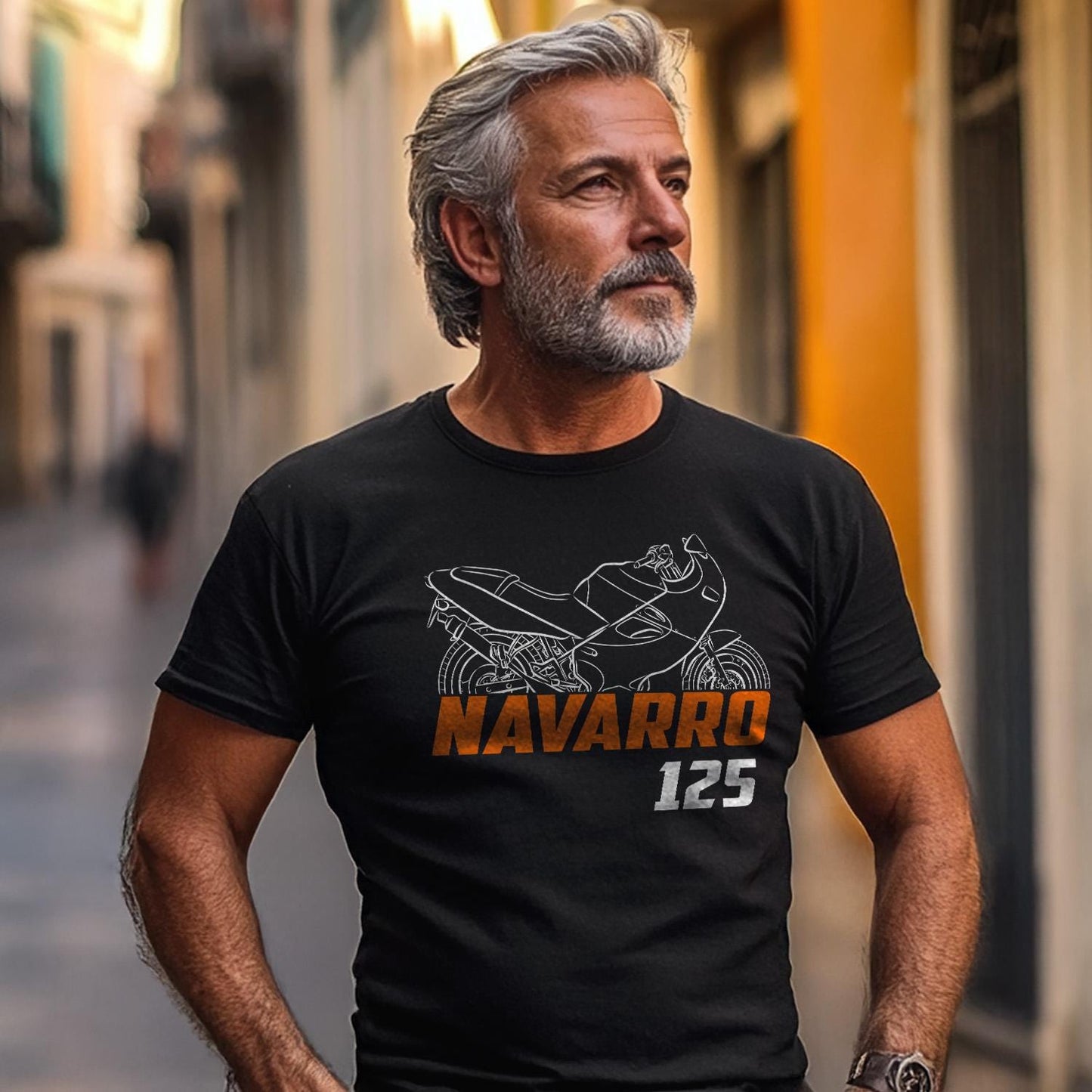 Laverda 125 Navarro 1990 - 1992 Inspired T-Shirt - Motorcycle Tee Shirt for Riders