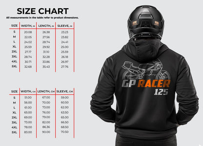 Laverda 125 GP Racer 1990 Inspired Hoodie - Motorcycle Sweatshirt for Riders