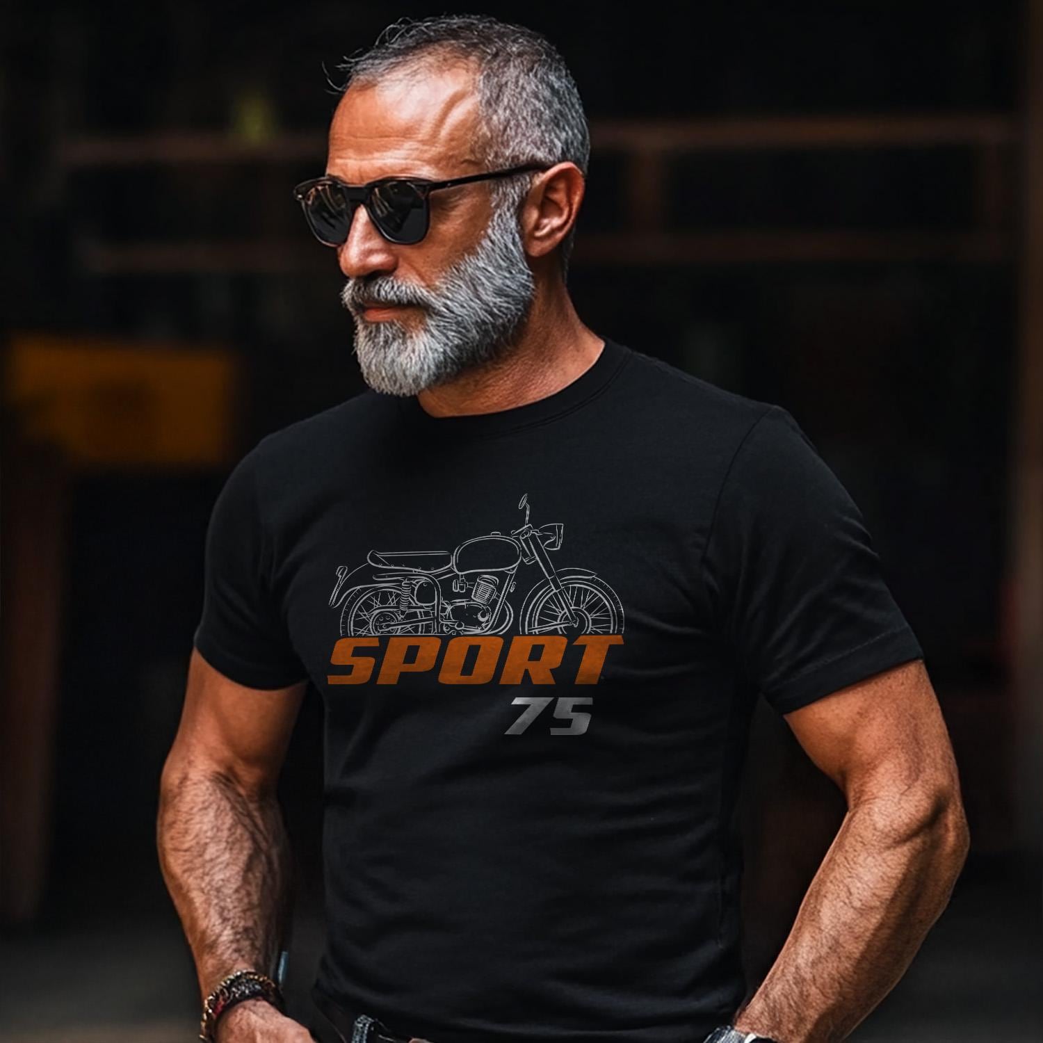 Laverda 75 Sport 1953 - 1956 Inspired T-Shirt - Motorcycle Tee Shirt for Riders