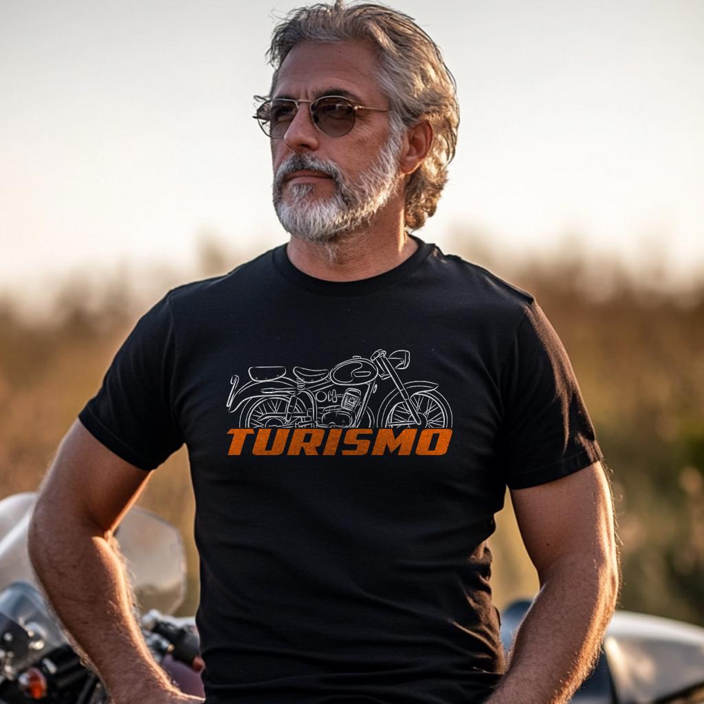 Laverda 98 Tourismo 1956 Inspired T-Shirt - Motorcycle Tee Shirt for Riders
