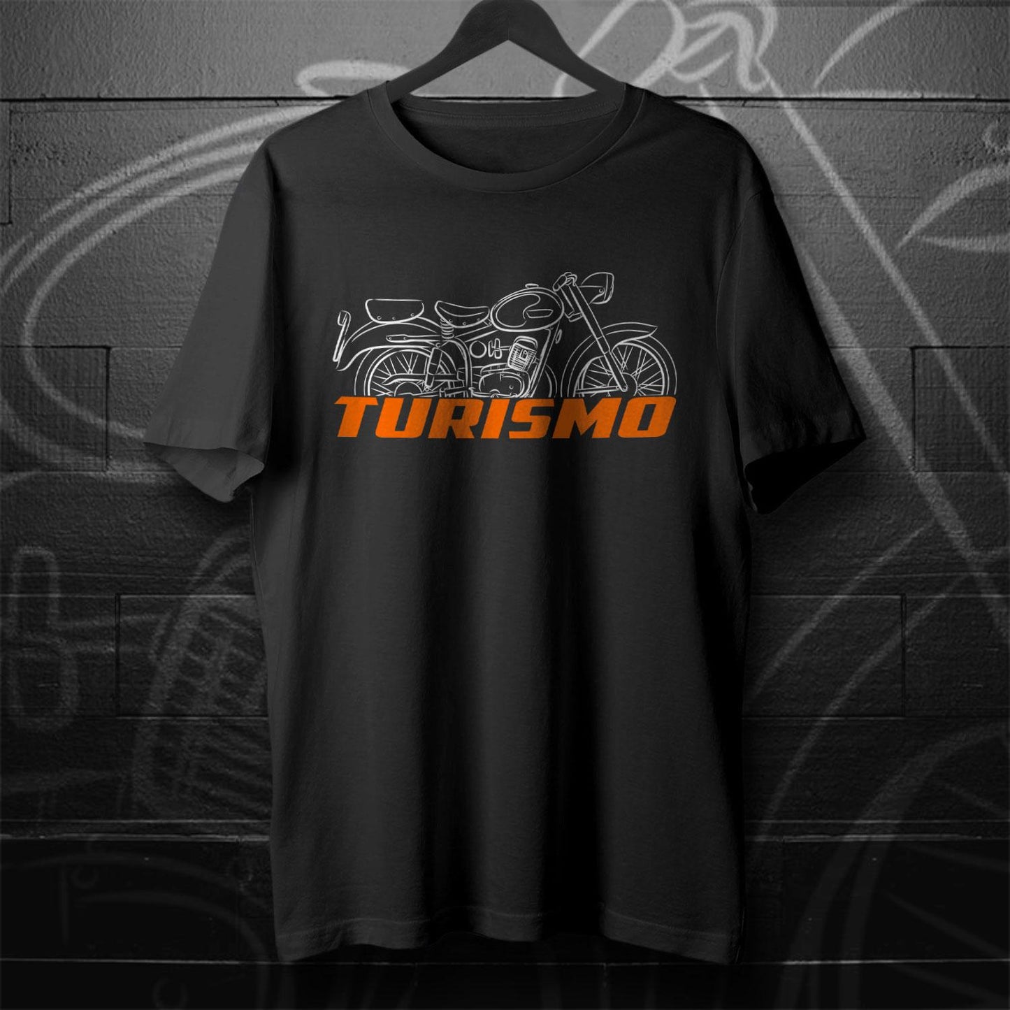 Laverda 98 Tourismo 1956 Inspired T-Shirt - Motorcycle Tee Shirt for Riders