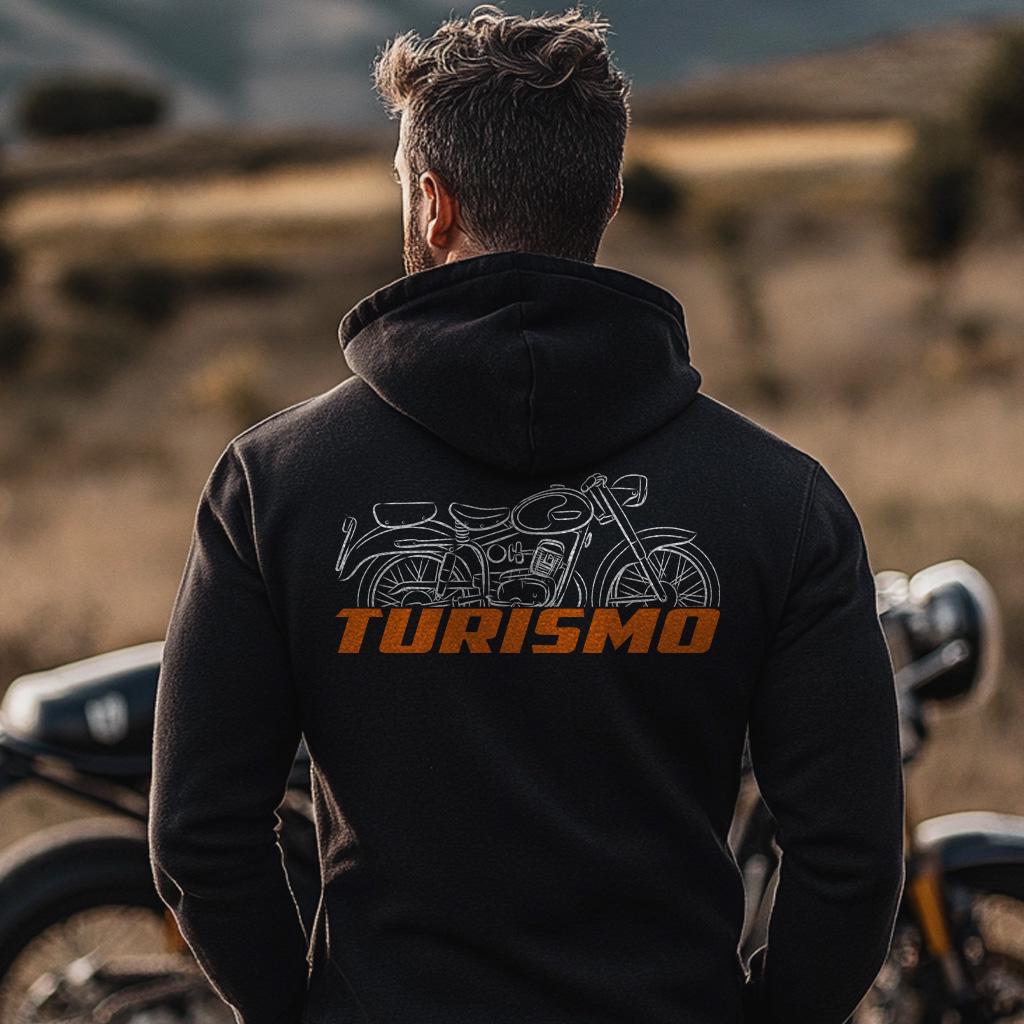 Laverda 98 Tourismo 1956 Inspired Hoodie - Motorcycle Sweatshirt for Riders