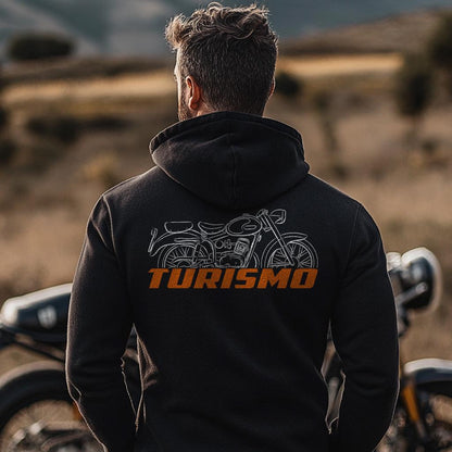 Laverda 98 Tourismo 1956 Inspired Hoodie - Motorcycle Sweatshirt for Riders