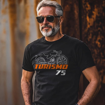 Laverda Turismo 75 1949  - 1960 Inspired T-Shirt - Motorcycle Tee Shirt for Riders