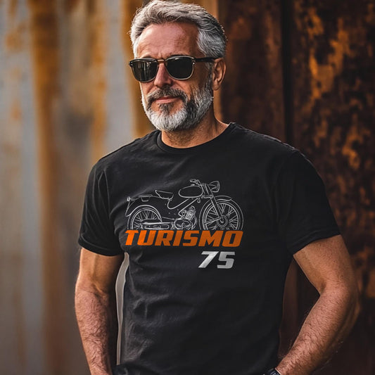 Laverda Turismo 75 1949  - 1960 Inspired T-Shirt - Motorcycle Tee Shirt for Riders