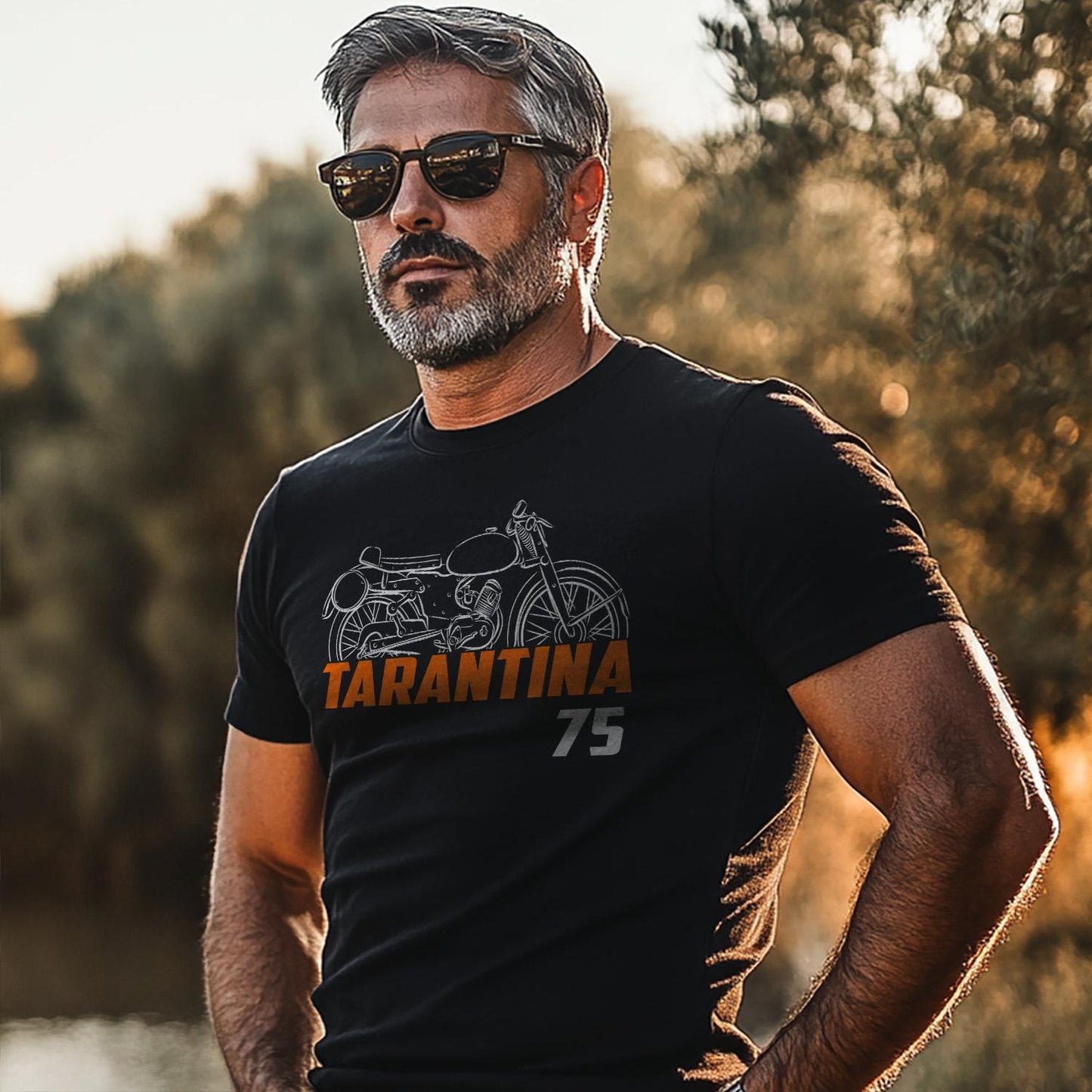 Laverda 75 Tarantina 1952 Inspired T-Shirt - Motorcycle Tee Shirt for Riders