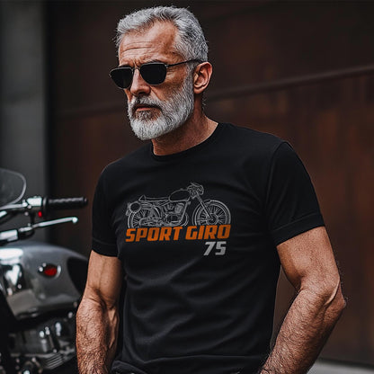 Laverda 75 Sport Giro 1953 - 1956 Inspired T-Shirt - Motorcycle Tee Shirt for Riders