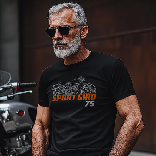 Laverda 75 Sport Giro 1953 - 1956 Inspired T-Shirt - Motorcycle Tee Shirt for Riders