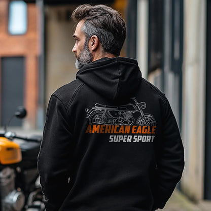 Laverda American Eagle 750 Super Sport 1969 - 1970 Inspired Hoodie - Motorcycle Sweatshirt for Riders