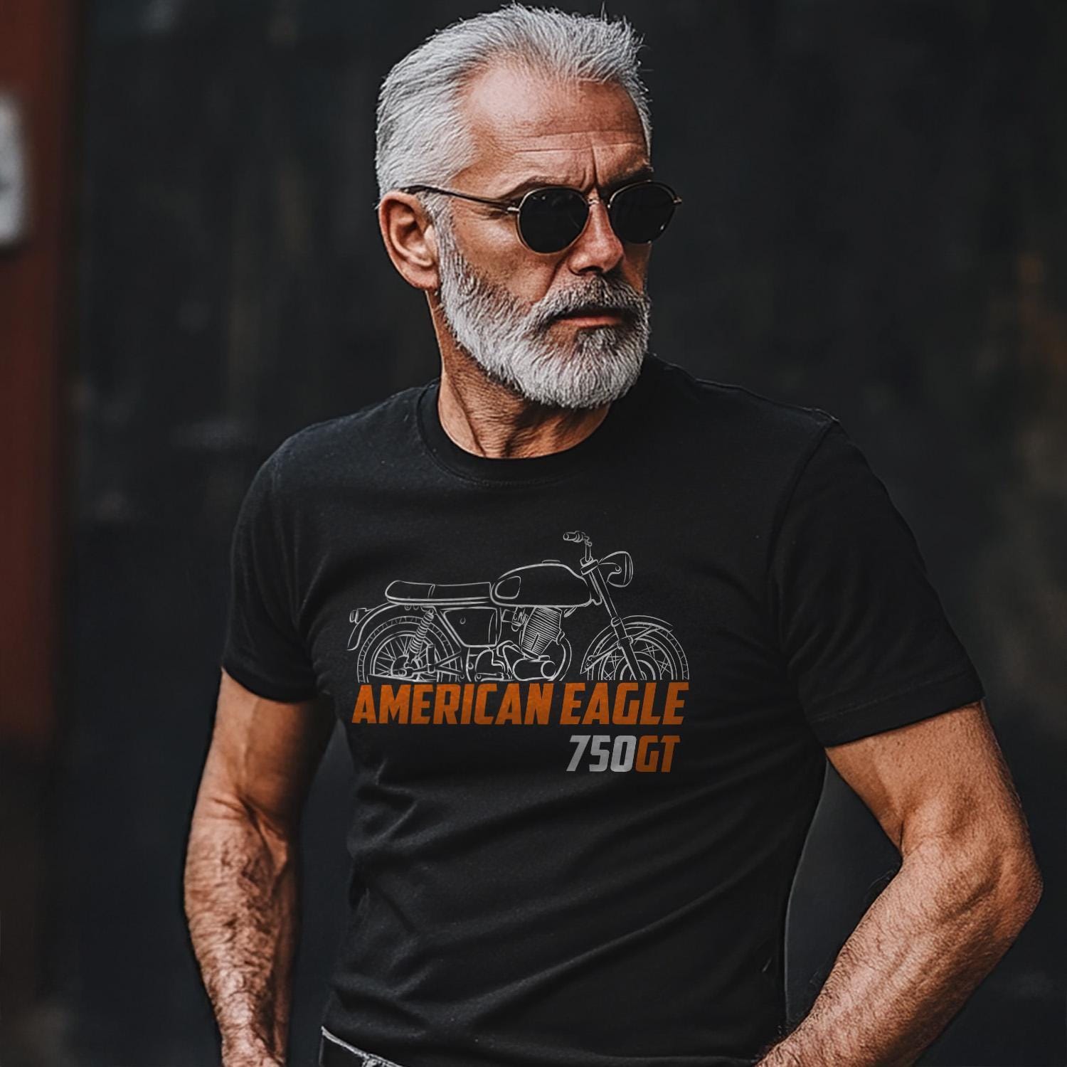 Laverda American Eagle 750 GT 1968 Inspired T-Shirt - Motorcycle Tee Shirt for Riders