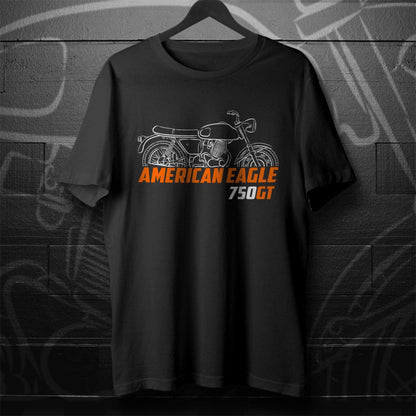 Laverda American Eagle 750 GT 1968 Inspired T-Shirt - Motorcycle Tee Shirt for Riders