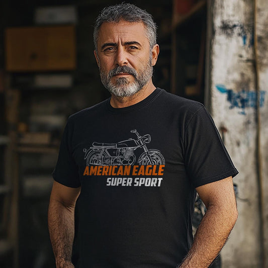 Laverda American Eagle 750 Super Sport 1969 - 1970 Inspired T-Shirt - Motorcycle Tee Shirt for Riders