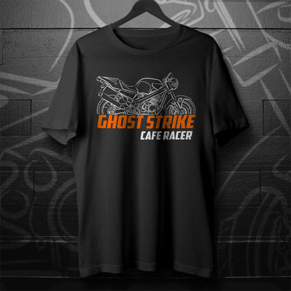 Laverda Ghost Strike 668 Café Racer 1998 Inspired T-Shirt - Motorcycle Tee Shirt for Riders