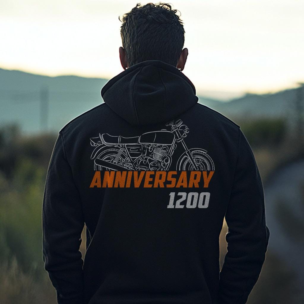 Laverda 1200 30th Anniversary 1979 Inspired Hoodie - Motorcycle Sweatshirt for Riders