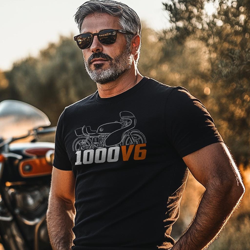 Laverda 1000 V6 1977 Inspired T-Shirt - Motorcycle Tee Shirt for Riders