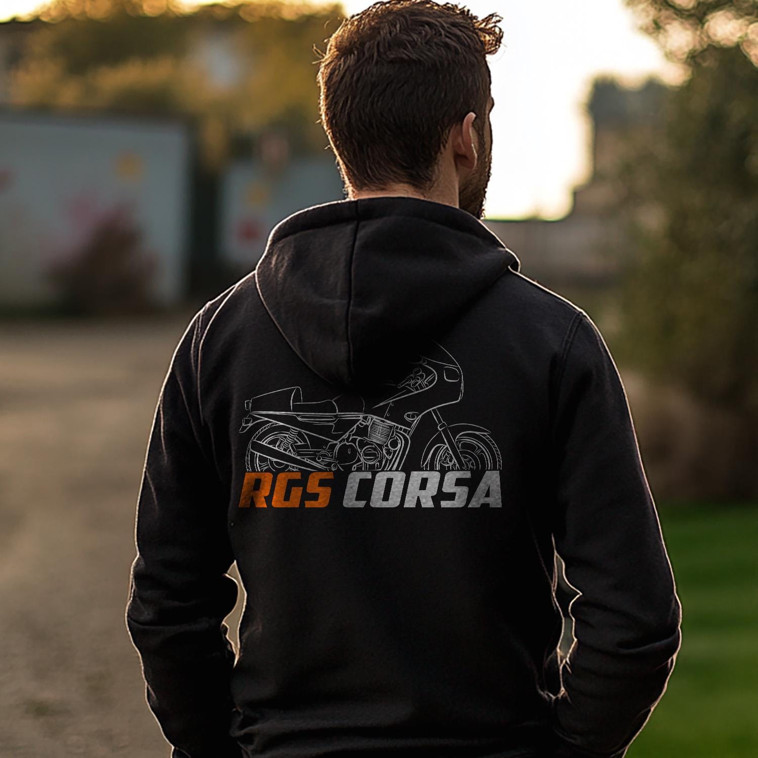 Laverda 1000 RGS Corsa 1984 - 1986 Inspired Hoodie - Motorcycle Sweatshirt for Riders