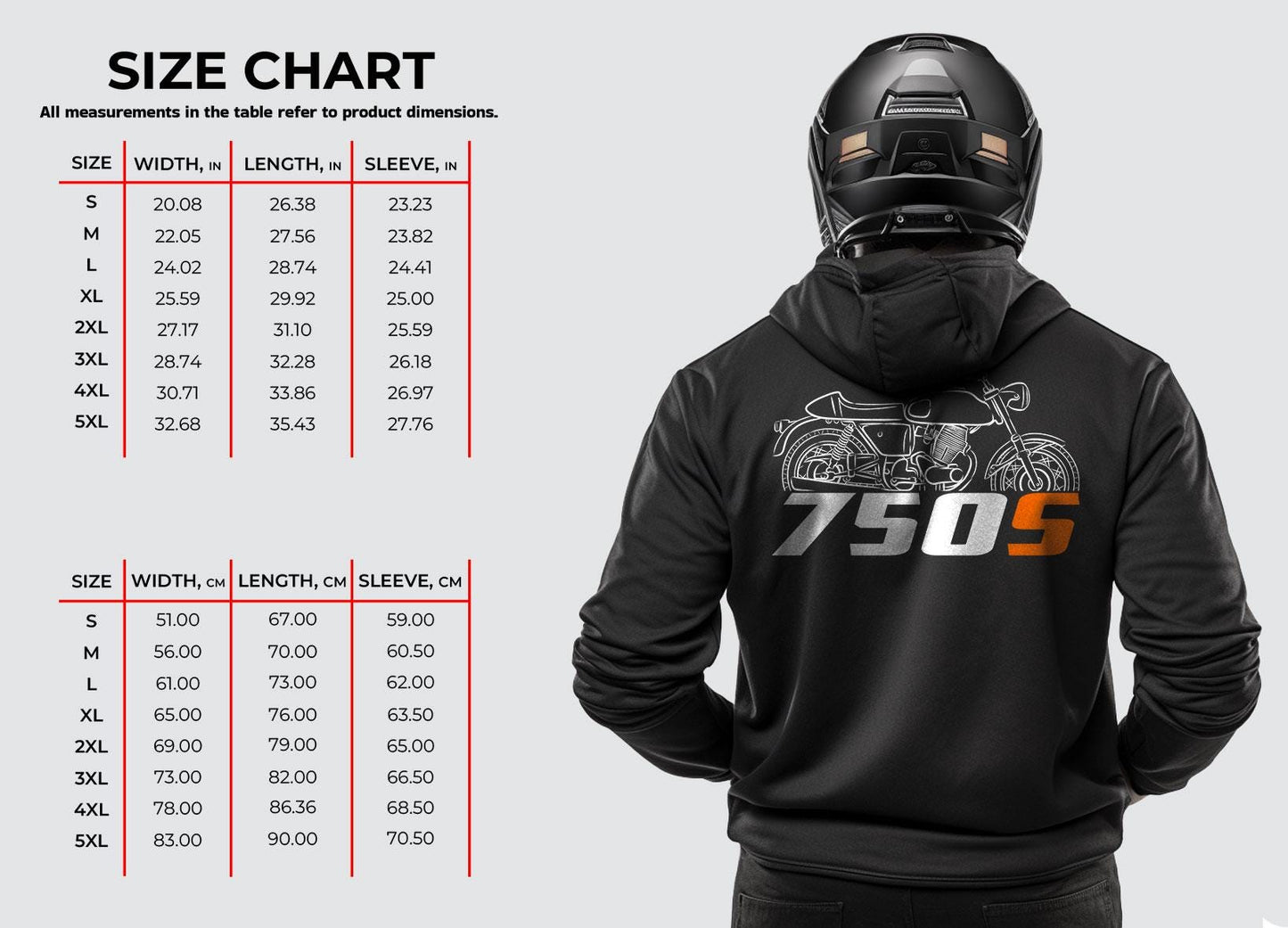 Laverda 750S 1969 - 1970 Inspired Hoodie - Motorcycle Sweatshirt for Riders