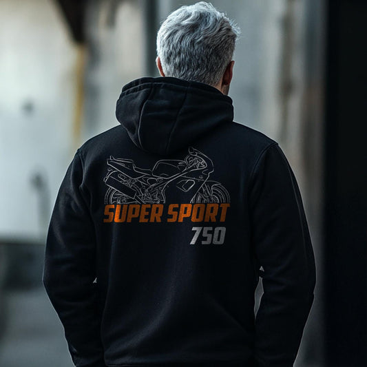 Laverda 750 Super Sport 2000 - 2001 Inspired Hoodie - Motorcycle Sweatshirt for Riders