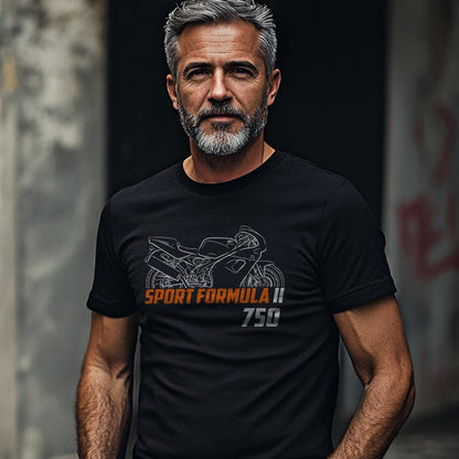 Laverda 750 Sport Formula II 1999 Inspired T-Shirt - Motorcycle Tee Shirt for Riders