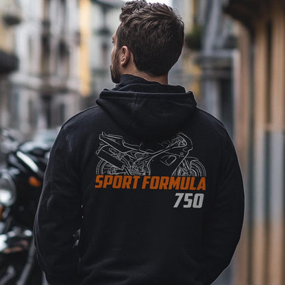 Laverda 750 Sport Formula 1998 - 1999 Inspired Hoodie - Motorcycle Sweatshirt for Riders