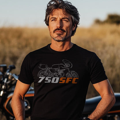 Laverda 750 SFC 1971 - 1976 Inspired T-Shirt - Motorcycle Tee Shirt for Riders
