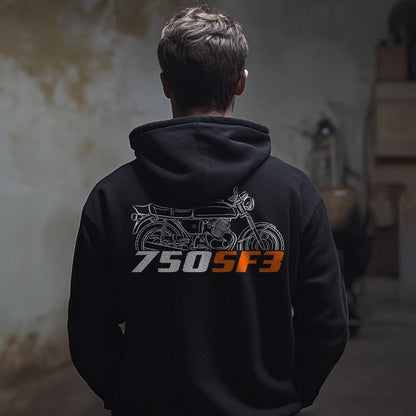 Laverda 750 SF3 1976 Inspired Hoodie - Motorcycle Sweatshirt for Riders