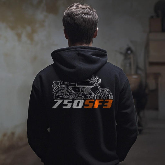 Laverda 750 SF3 1976 Inspired Hoodie - Motorcycle Sweatshirt for Riders