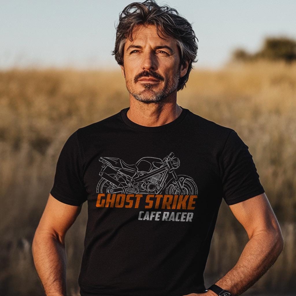 Laverda Ghost Strike 668 Cafe Racer 1998 Inspired T-Shirt - Motorcycle Tee Shirt for Riders
