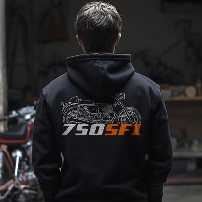 Laverda 750 SF1 1973 Inspired Hoodie - Motorcycle Sweatshirt for Riders