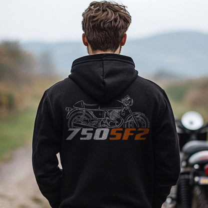 Laverda 750 SF2 1974 - 1975 Inspired Hoodie - Motorcycle Sweatshirt for Riders