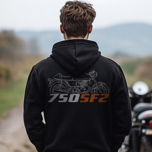Laverda 750 SF2 1974 - 1975 Inspired Hoodie - Motorcycle Sweatshirt for Riders
