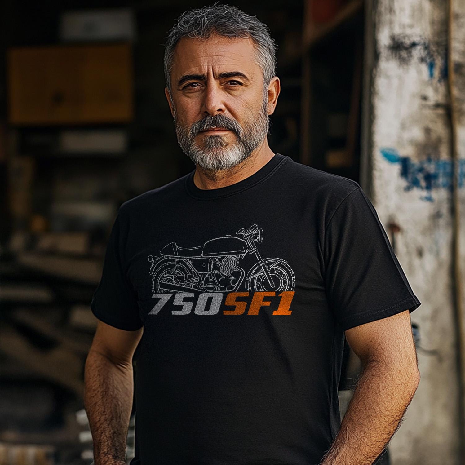 Laverda 750 SF1 1973 Inspired T-Shirt - Motorcycle Tee Shirt for Riders
