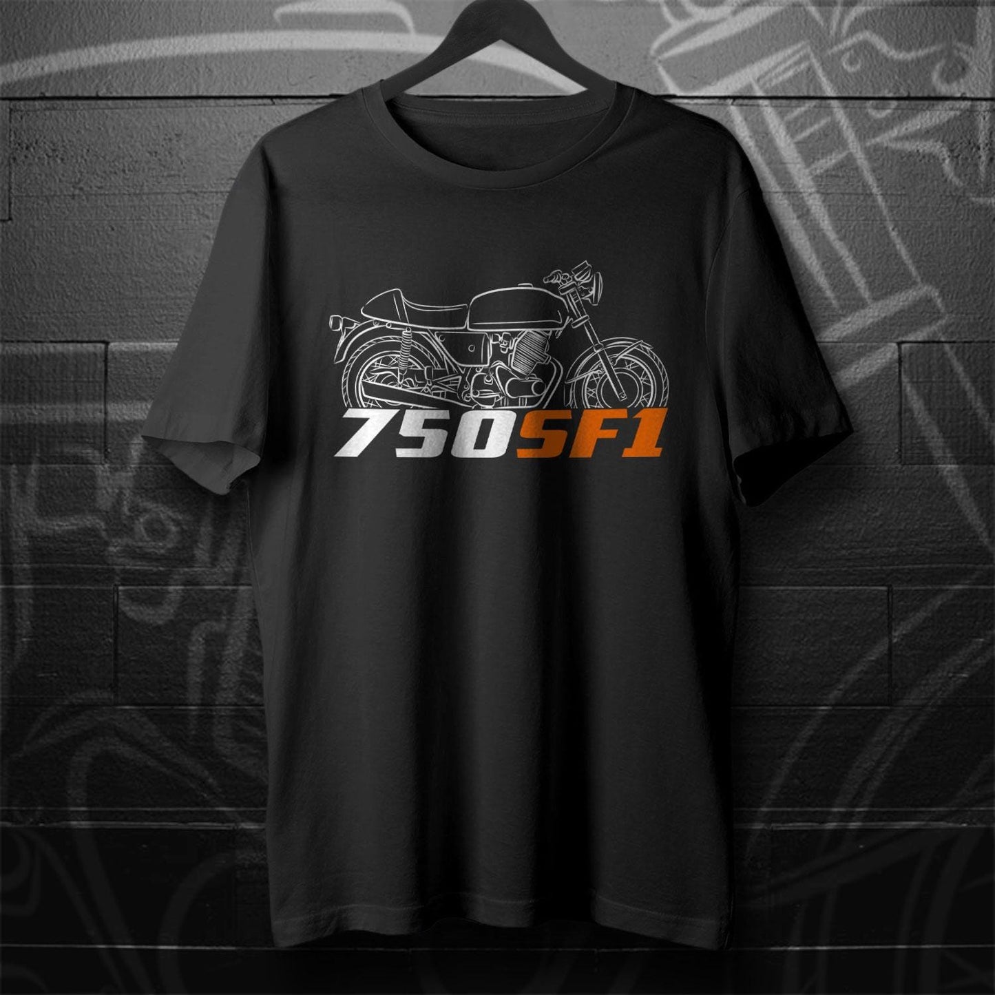 Laverda 750 SF1 1973 Inspired T-Shirt - Motorcycle Tee Shirt for Riders