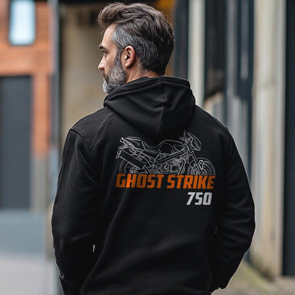 Laverda 750 Ghost Strike 1998 Inspired Hoodie - Motorcycle Sweatshirt for Riders