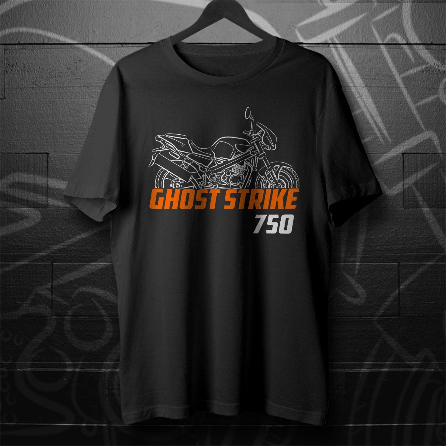 Laverda 750 Ghost Strike 1998 Inspired T-Shirt - Motorcycle Tee Shirt for Riders