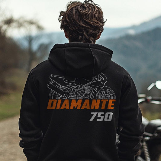 Laverda 750 Diamante 1998 Inspired Hoodie - Motorcycle Sweatshirt for Riders
