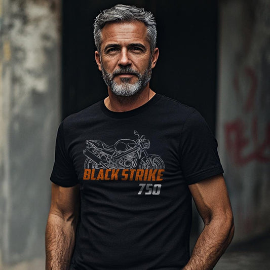 Laverda 750 Black Strike 2000 - 2001 Inspired T-Shirt - Motorcycle Tee Shirt for Riders