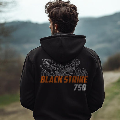 Laverda 750 Black Strike 2000 - 2001 Inspired Hoodie - Motorcycle Sweatshirt for Riders